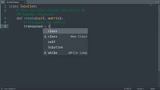 Leetcode 48. Rotate Image in Python | Python Leetcode | Python Coding Tutorial | Python Coding ASMR