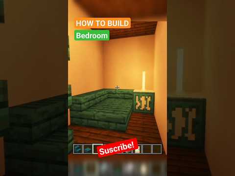 MINECRAFT | Easy Way To Build A Bedroom Build Hacks Ideas #minecraft # ...