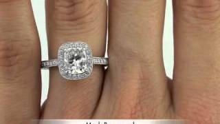 3.21ct Cushion Cut Diamond Engagement Anniversary Ring-Mark Broumand