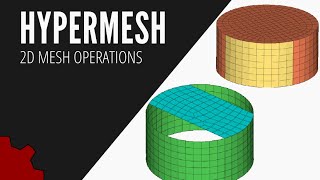 Hypermesh Tutorials for Beginners 2: 2D Meshing Ruled, Spline, Spin, Offset, Equivalence