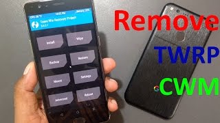 How to remove TWRP or CWM recovery \u0026 Install stock Recovery