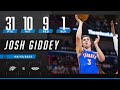 Josh Giddey ties career high with monster 31-10-9 line in Thunder play-in win vs. Pelicans | #NBA