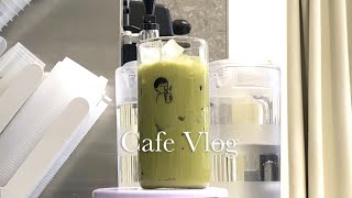 Enjoying a Richer, Creamier Matcha Latte with Oat Milk 🍵  | Korean Cafe | [ CAFE VLOG #31]