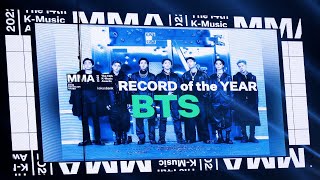 🏆 2022 멜론 뮤직 어워드 BTS 방탄소년단 'Record of the year' VCR MMA 직캠 Fancam 221127