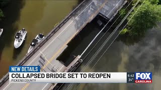 Pickens County bridge to reopen after collapse, officials say