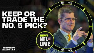 Should the Chargers pick at No. 5 or trade their pick? 👀 'They've got A LOT of h