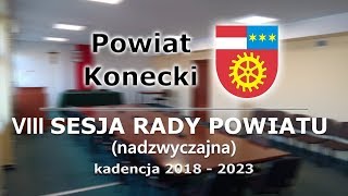 Powiat Konecki - VIII Sesja Rady Powiatu w Końskich (11-10-2019)