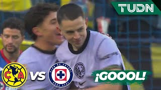 ¡GOL CON SUERTE! Fidalgo marca el 2-1 | América 2-1 Cruz Azul | Amistoso 2024 | TUDN