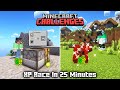 ' XP ' Race In 25 Minutes With @GMKGAMER  | Minecraft Challenges | Raju Gaming