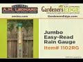 jumbo easy read rain gauge gardeners edge