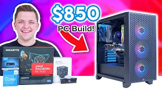 Budget $850 Gaming PC Build 2024! 😄 [Full 1080p Build Guide w/ Benchmarks!]