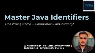 Identifiers in Java Explained | Rules, Valid Examples & Common Mistakes | Code Injected