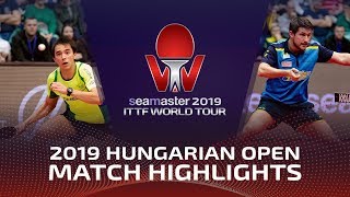 Hugo Calderano vs Kristian Karlsson | 2019 ITTF World Tour Hungarian Open Highlights (R16)