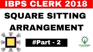 Reasoning Square Siting Arrangement for IBPS Clerk Pre 2018 Exam