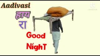 aadivasi हाय  रा good night all friends status video 2022