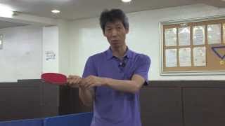 table tennis 탁구 레슨 셰이크 핸드 그립에 대한 설명과 손목 사용에 대해서