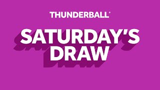 The National Lottery Thunderball draw results from Saturday 13 April 2024