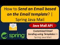 How to Send an Email based on the Email template? | Spring Java Mail