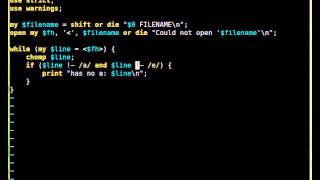 Beginner Perl Maven tutorial: 8.16 - solution regexes 3