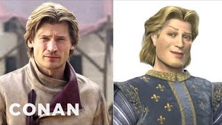 Jaime Lannister Looks Just Like Prince Charming From "Shrek" | CONAN on TBS