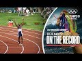 Michael Johnson takes his Golden Shoes to Victory at Atlanta 1996 | The Olympics On The Record