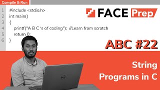 String programs in C | C Programming for Beginners | AnyBody can Code | #22