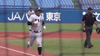 【東都新人戦】成田向輝（三田西陵-亜細亜大）ホームラン後のダッシュ