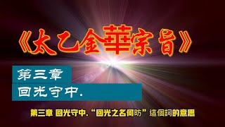 太乙金華宗旨 第三章 回光守中 #佛教 #道教 #修行