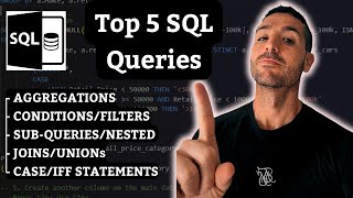 Top 5 SQL Interview Questions & Answers for Your SQL Test| Multiple Examples