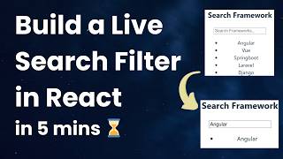 Build a Search Filter in React in 5 minutes! (Beginner Friendly) 🔍 #reactjs #frontendinterview