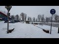 Cuaca ekstrem dan badai salju di Belanda 2021 | Snow storm in Holland 2021 | 4K UHD