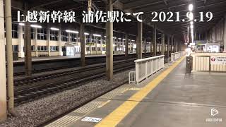 上越新幹線 浦佐駅にて E4系Max 2021.9.19