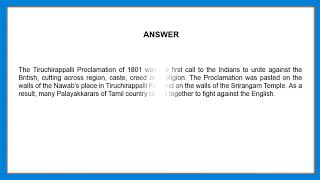 Rebellion Of Marudhu Brothers |Palayakkarars Revolt |Early Revolts Against British Rule In TN | Q650