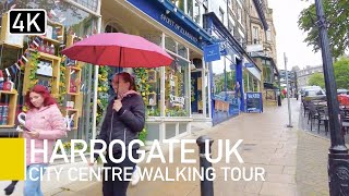 Beautiful Harrogate, UK Summer rain | A Rainy Walk around Harrogate Town Centre