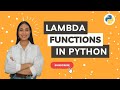 Lambda Functions in Python | Python Programming Tutorials | Meritshot Tutorials