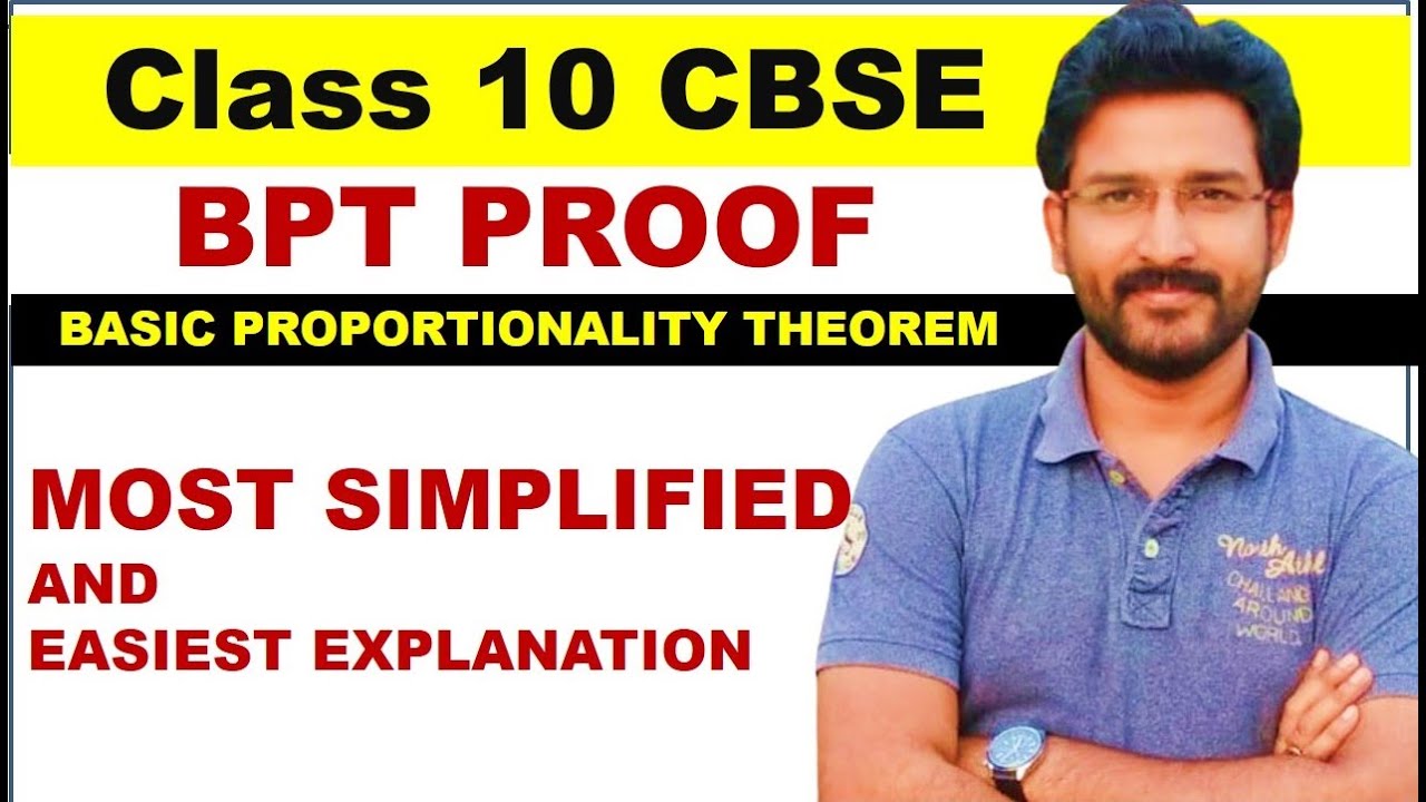 BPT Theorem Class 10 | Basic Proportionality Theorem Proof / Thales ...