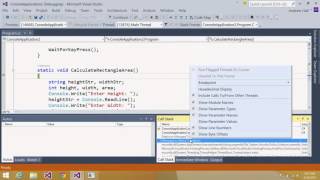 Visual Studio Training - Debugging - Part 2