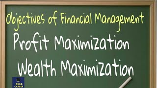 #Buildcareer Profit Maximization Vs Wealth Maximization|Arguments in favour and against of these.
