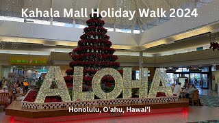 4K Kahala Mall Christmas Holiday Walk 2024 in Honolulu, Oahu, Hawaii