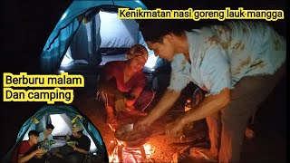 CAMPING DAN BERBURU MALAM‼️keseruan masak di pekarangan