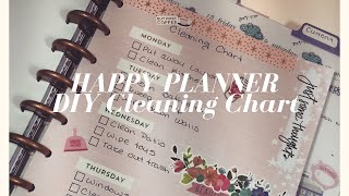 DIY HAPPY PLANNER Cleaning Chart!