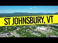 Aerial View of St Johnsbury, Vermont