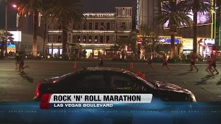 Thousands run in Rock 'n' Roll Marathon on Las Vegas Strip