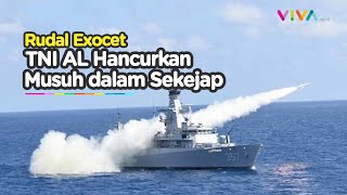 TNI AL Serang Musuh Pakai Rudal Exocet MM-40 Block 3