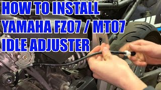 Idle Adjuster Cable | Stunt Idle Cable for Wheelies | Yamaha FZ07 / MT07