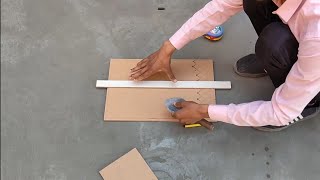 How to cut tile without a cutter or without a tile machine