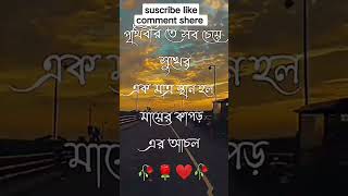 #দুনিয়ায় সুখের স্থান হল মায়ের আচল#emotionalstory #sad #অনুভূতি #lovestory #status#Emotionalstory