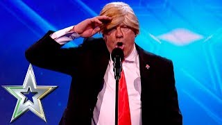 Donald Trump impersonator escorted from stage! | Ireland's Got Talent