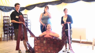 Firehose enrichment workshop - creating hammocks and cargo nets from old firehose