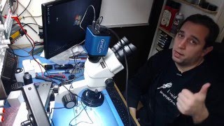 OMANO 2300ST MICROSCOPE WITH OPTIXCAM